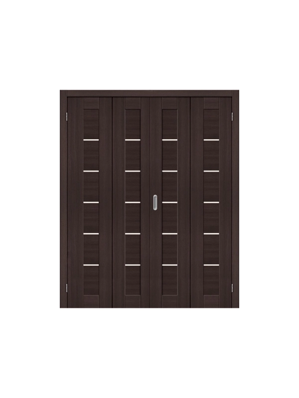 Двупольная складная дверь Браво-22 ДС wenge melinga