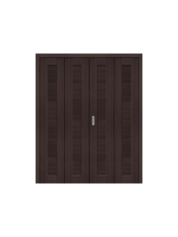 Двупольная складная дверь Браво-21 ДС wenge melinga