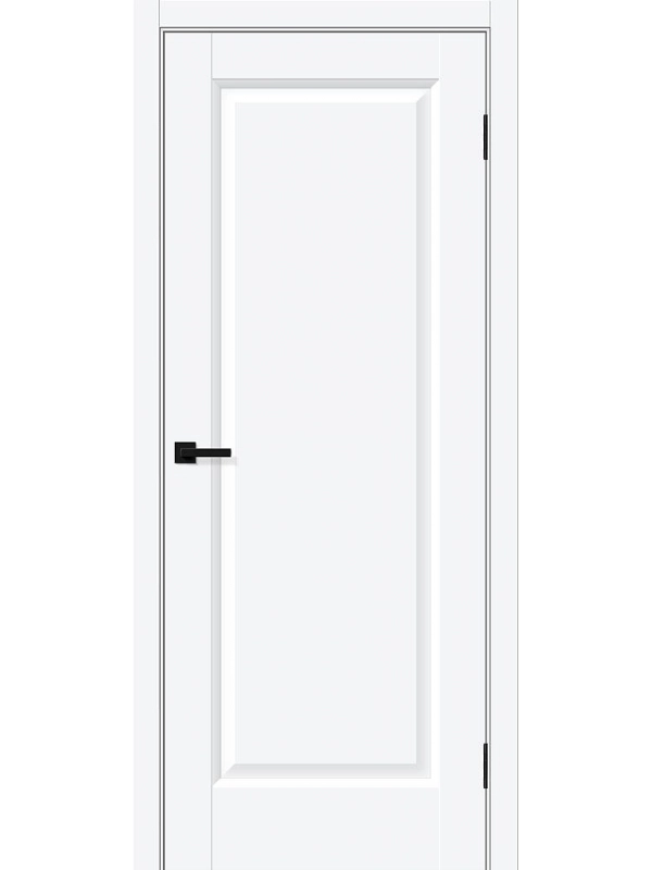 Межкомнатная дверь ПЭТ Неоклассик-30 White Silk глухая