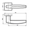 Дверная ручка Armadillo K.USQ52.ARC (ARC USQ2) BB/SBB-17 кор.бронза/мат.кор.бронза