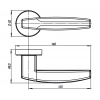 Дверная ручка Armadillo R.URB52.ARC (ARC URB2) SN/CP-3 матовый никель/хром
