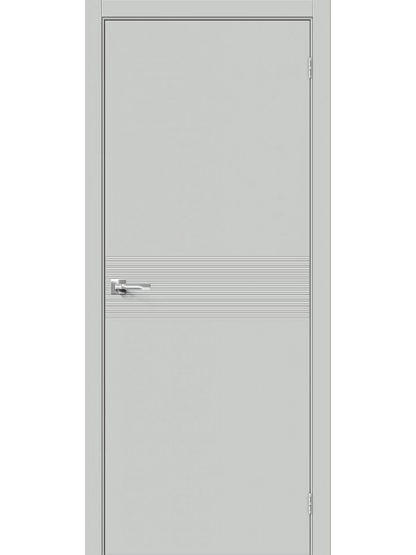 Межкомнатная дверь винил Граффити-23 Grey Pro глухая