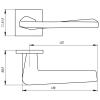 Дверная ручка Armadillo K.USS52.TORSO (TORSO USS) BPVD-77 вороненый никель