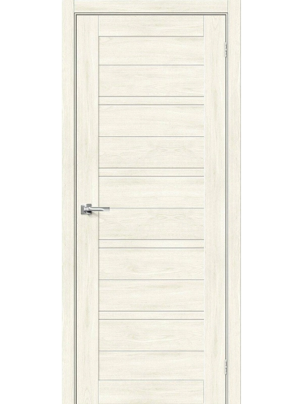 Межкомнатная дверь экошпон Браво-28 Nordic Oak со стеклом Magic Fog