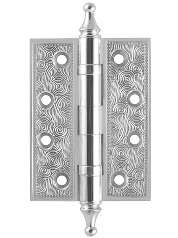 Петля дверная Armadillo (Армадилло) универсальная Castillo CL 500-A4 102x76x3,5 SILVER-925 Серебро 925