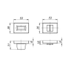 Фиксатор Armadillo (Армадилло) поворотная BK6.K.UCS36 (BK6 UCS) MWSC-33 итальянский тисненый