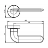 Дверная ручка Armadillo R.URB52.EXCALIBUR (EXCALIBUR URB4) SN-3 матовый никель