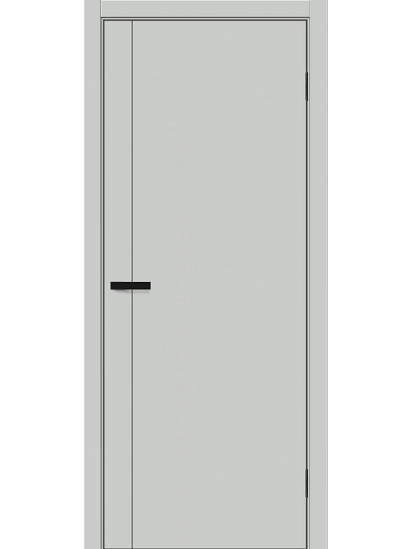 Межкомнатная дверь ПЭТ Браво-0.10 П Grey Silk глухая