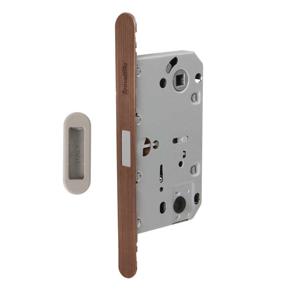 Магнитная защелка Armadillo WC с планкой GRAVITY.PRO G01. 96 AC медь