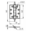 Петля дверная Armadillo (Армадилло) универсальная Castillo CL 500-A4 102x76x3,5 IG Итальянское золото