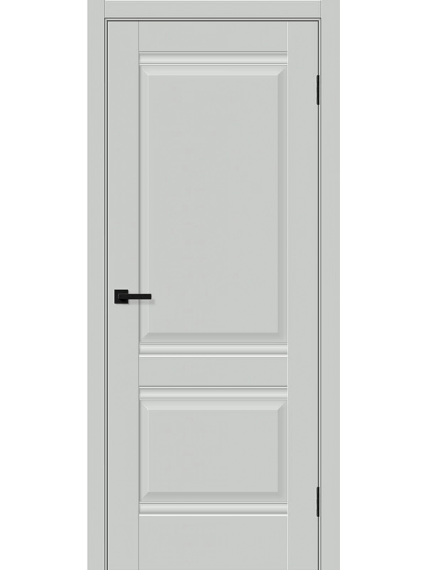 Межкомнатная дверь ПЭТ Прима-2 Grey Silk глухая