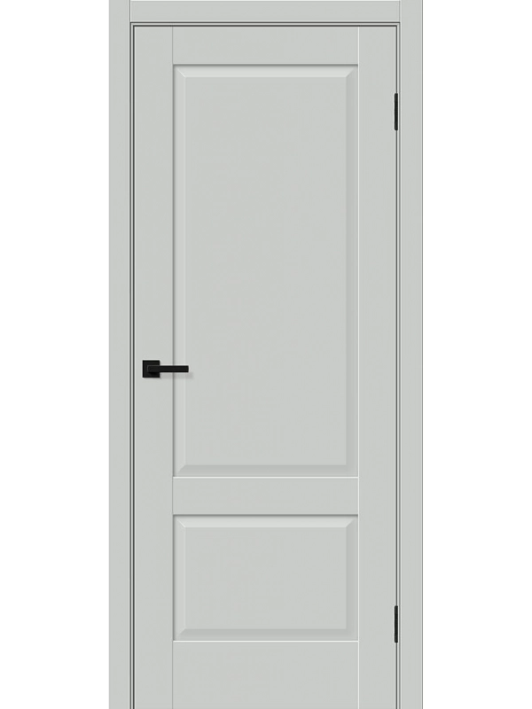Межкомнатная дверь ПЭТ Прима-12 Grey Silk глухая