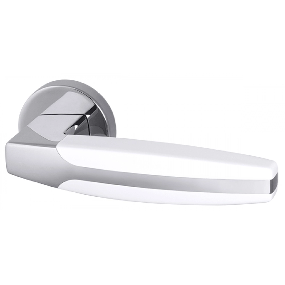 Дверная ручка Armadillo R.URB52.ARC (ARC URB2) CP/White-14 хром/белый