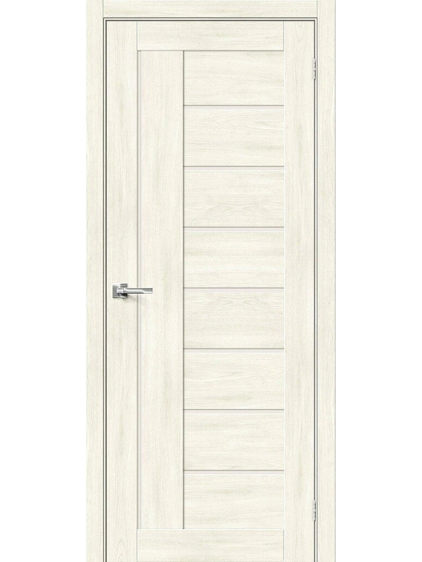 Межкомнатная дверь экошпон Браво-29 Nordic Oak со стеклом Magic Fog