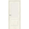 Межкомнатная дверь экошпон Прима-3 Nordic Oak со стеклом White Сrystal