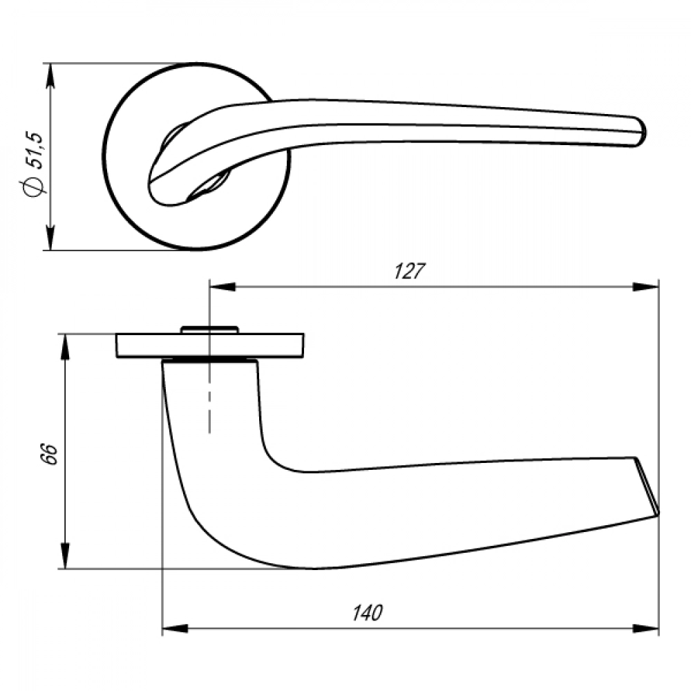 Дверная ручка Armadillo R.URS52.TWIN (TWIN URS) BL-26 черный
