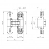 Петля скрытая Armadillo U3D2000.TG FSG флор. золото