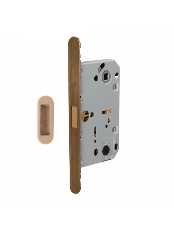 Магнитная защелка Armadillo WC с планкой GRAVITY.PRO G01. 96 AB бронза