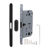 Магнитная защелка Armadillo WC с планкой GRAVITY.PRO G01. 96 BL черный