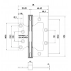 Петля дверная QUADRO-2 BL Черный