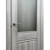 Межкомнатная дверь экошпон Прима-3 Riviera Ice со стеклом White Сrystal